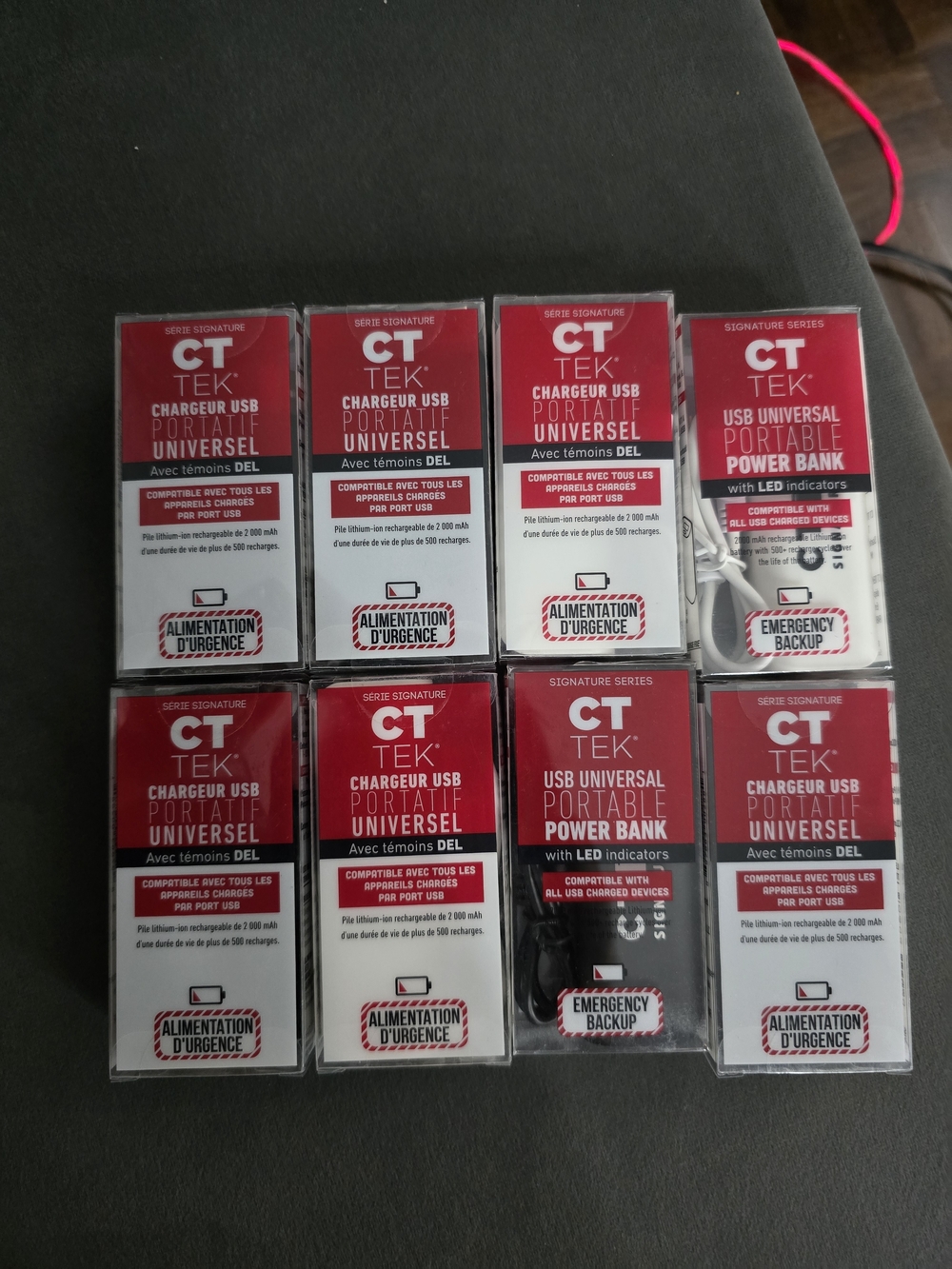 Red USB Portable Power Bank - Universal Phone Charger
